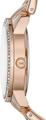 Michael Kors Women's Lady Nini Chain Watch, 3 Hand Quartz Movement with Crystal Bezel - Image 2